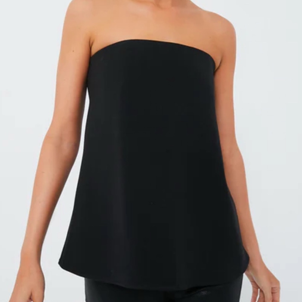 Tuckernuck Strapless crepe Marin top Ladies size xxl Noir black